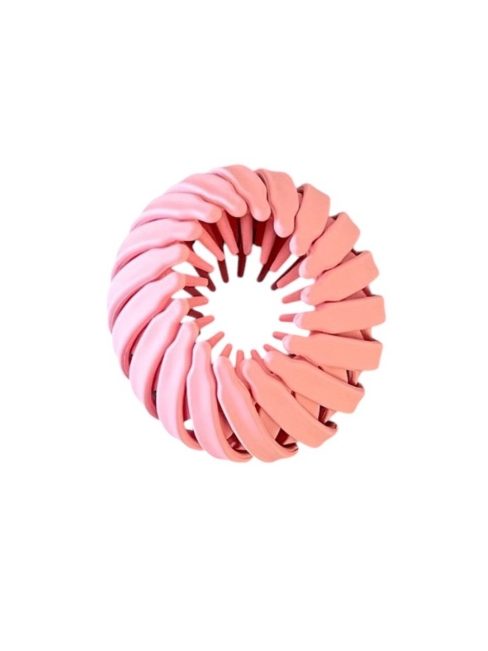 Pink Barbie Neutral Matte Messy Updo Ponytail Extra Hold 1" Birds Nest Hair Clip
